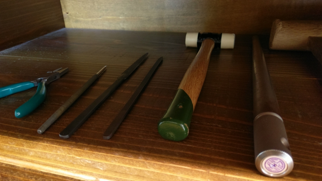 【画像】鎌倉彫金工房のリング作成道具